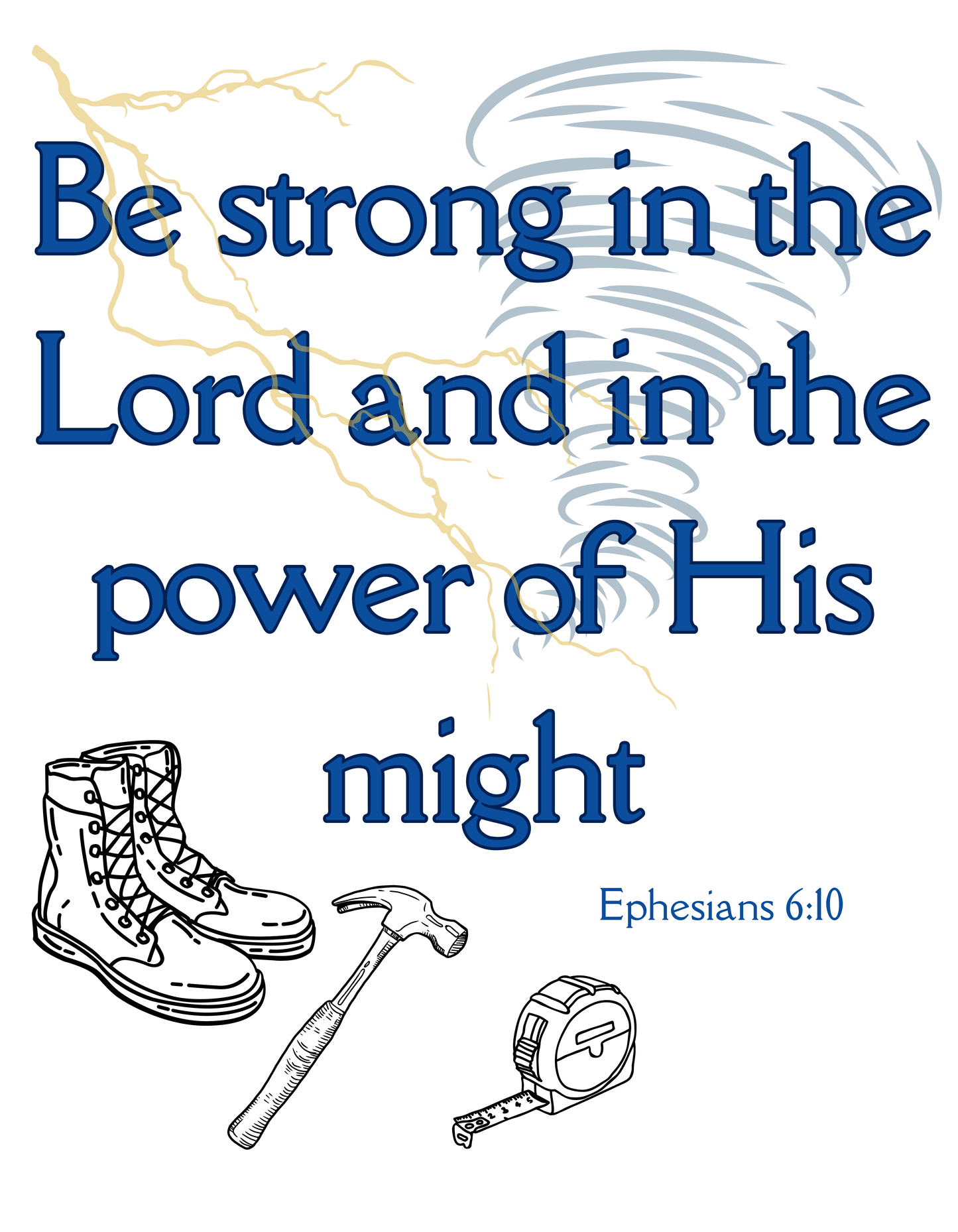 Carpenter Be Strong in the Lord - Unisex Short sleeve t-shirt